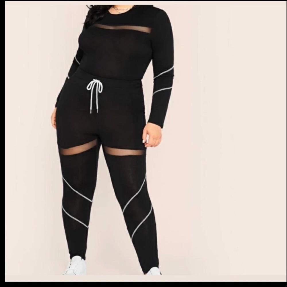 🔥2 PIECE BLACK SET SIZE 1X